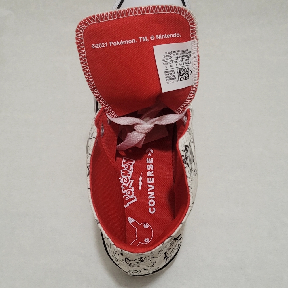 Converse Chuck Taylor All Star Pokémon Poke Ball High Top Sneakers - Picture 15 of 16